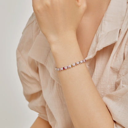 [AURORA]Radiant Colorful Round Shape Daily Bracelet