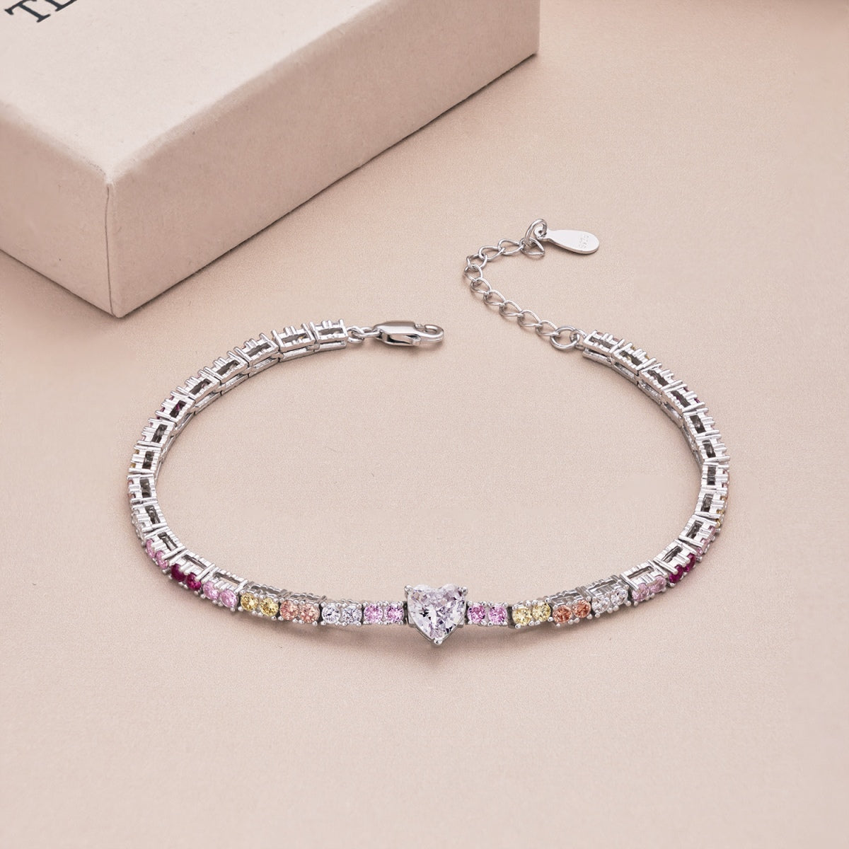 [AURORA]Delicate Romantic Heart Shape Lover Bracelet