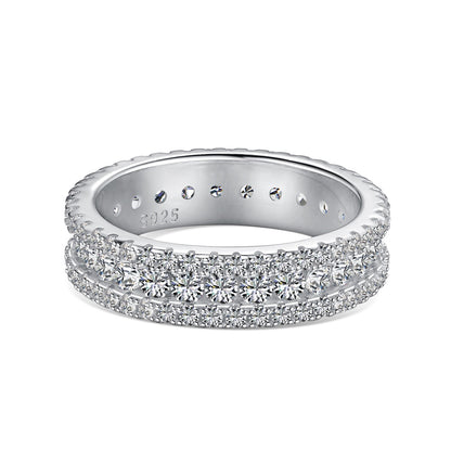 [AURORA]Delicate Colorful Round Cut Daily Ring