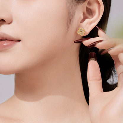 [AURORA]Four Leaf Clover Fashion Earrings