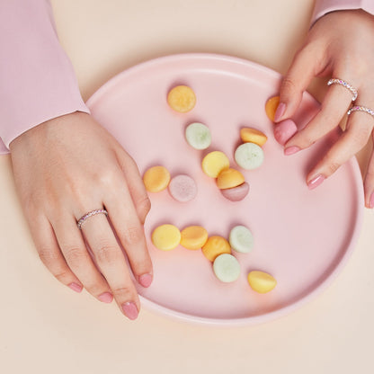[AURORA]Exquisite Colorful Round Cut Party Ring