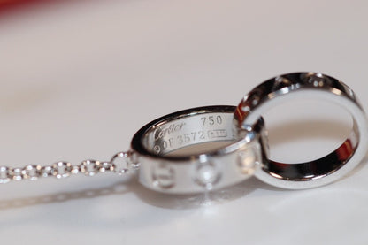[AURORA]LOVE HALSKETTE ROTGOLD UND SILBER 