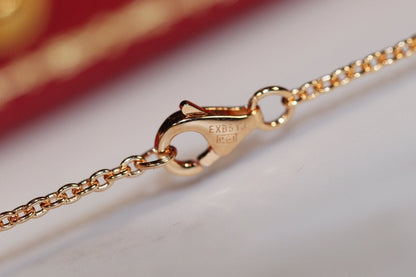 [AURORA]LOVE HALSKETTE ROTGOLD UND SILBER 