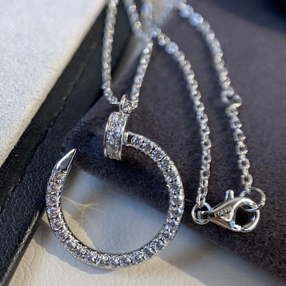 [AURORA]JUSTE HALSKETTE SILBER DIAMANTEN 