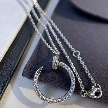 [AURORA]JUSTE HALSKETTE SILBER DIAMANTEN 