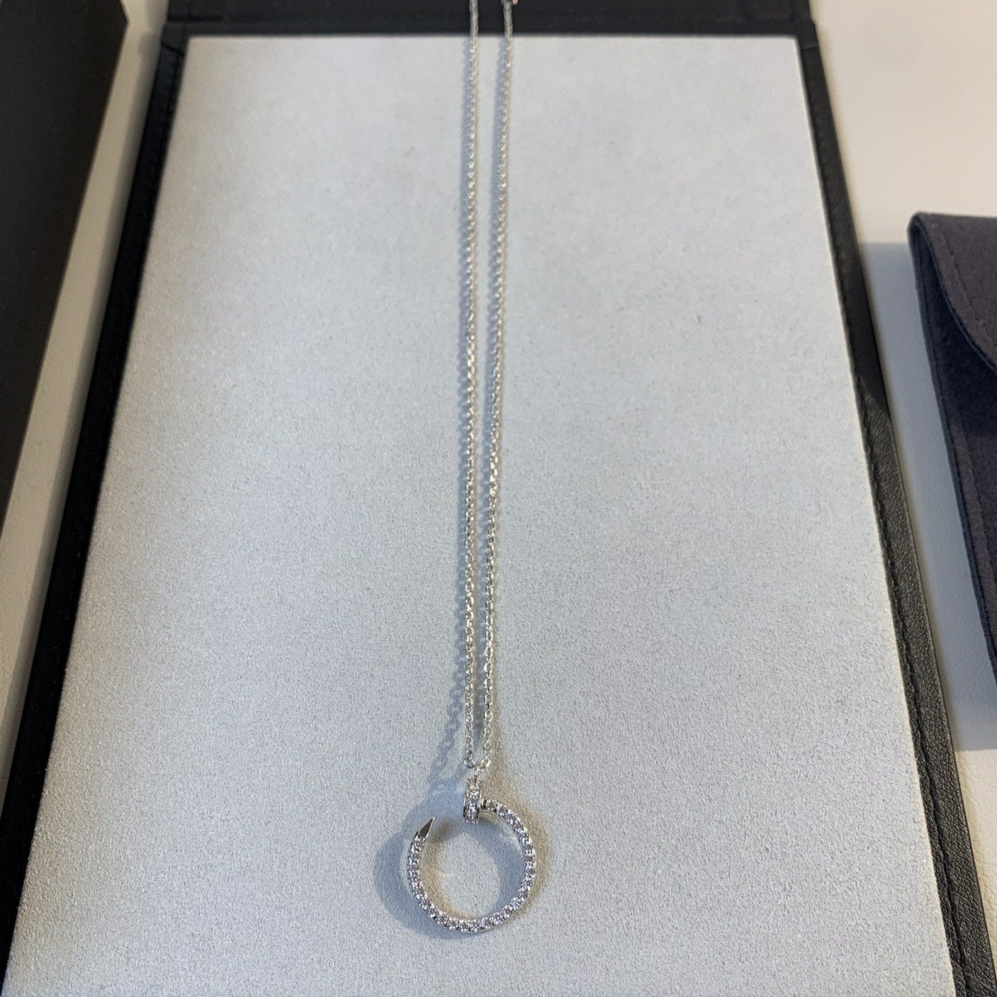 [AURORA]JUSTE HALSKETTE SILBER DIAMANTEN 