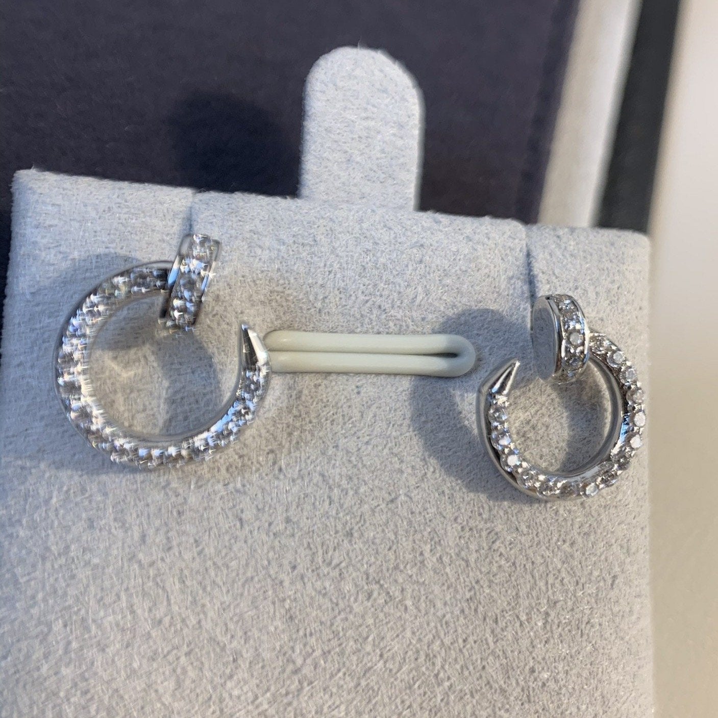 [AURORA]JUSTE OHRRINGE SILBER DIAMANTEN 
