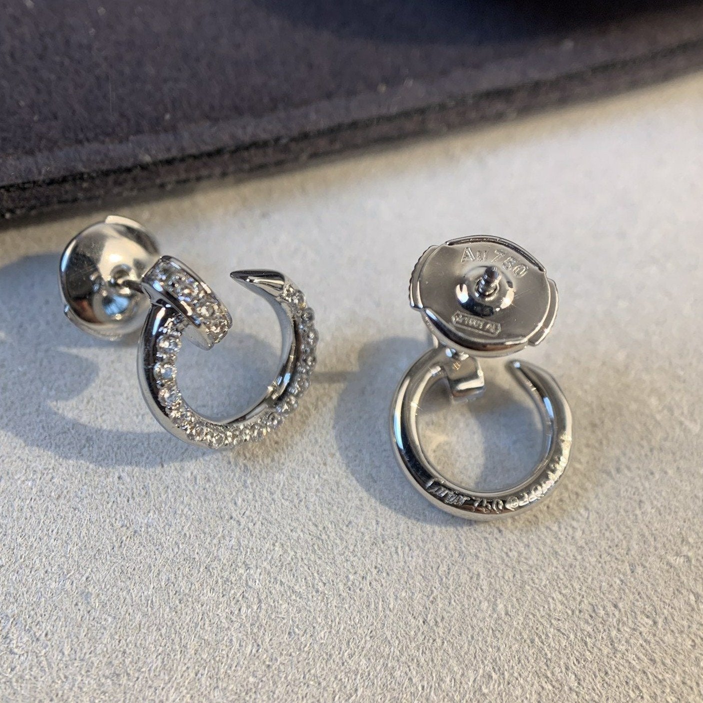 [AURORA]JUSTE OHRRINGE SILBER DIAMANTEN 