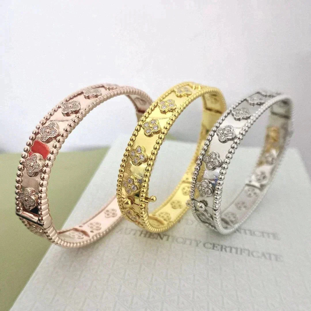 [AURORA]CLOVER BRACELET 8MM DIAMONDS