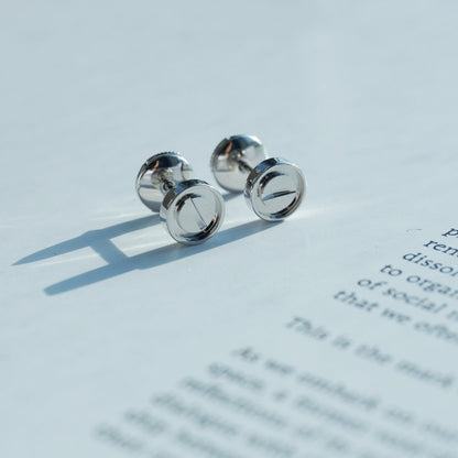 [AURORA]LOVE EARRINGS SILVER 10MM