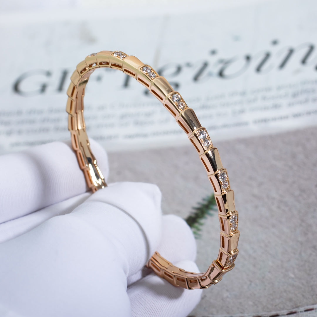 [AURORA]SERPENTI SMALL BRACELET PINK GOLD DIAMOND
