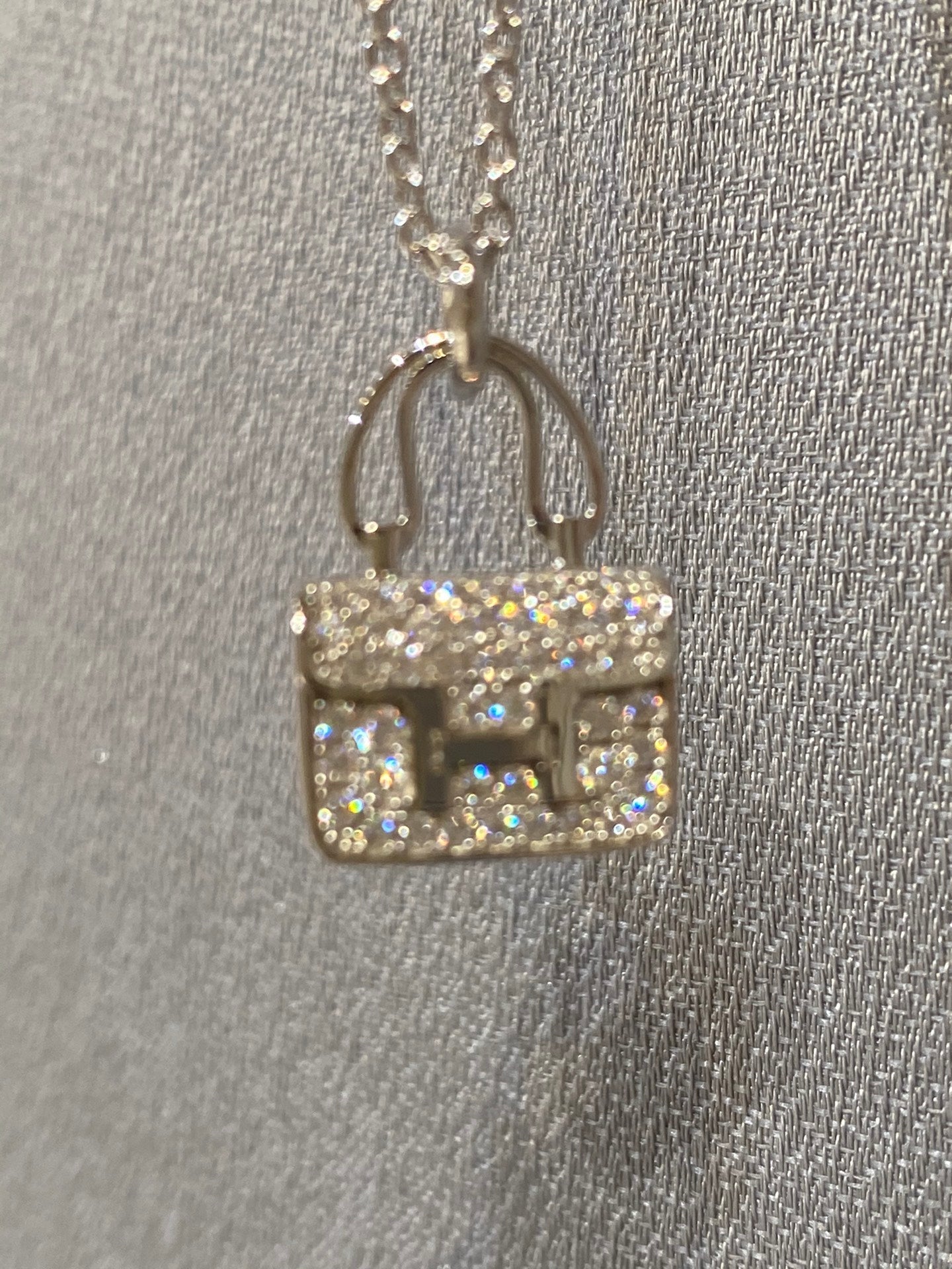 [AURORA]CONSTANCE ANHÄNGER DIAMANT HALSKETTE 