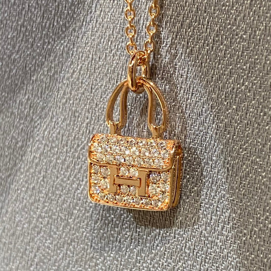 [AURORA]CONSTANCE ANHÄNGER DIAMANT HALSKETTE 