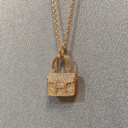[AURORA]CONSTANCE ANHÄNGER DIAMANT HALSKETTE 