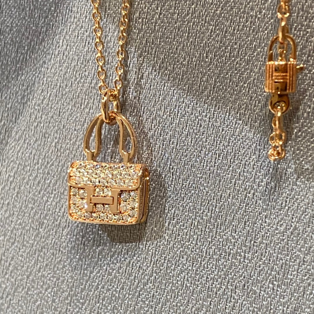 [AURORA]CONSTANCE ANHÄNGER DIAMANT HALSKETTE 