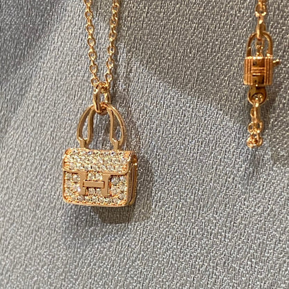 [AURORA]CONSTANCE ANHÄNGER DIAMANT HALSKETTE 