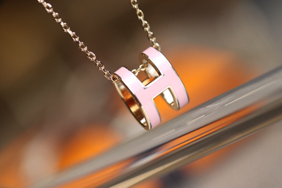 [AURORA]POP H ANHÄNGER ROSA GOLD
