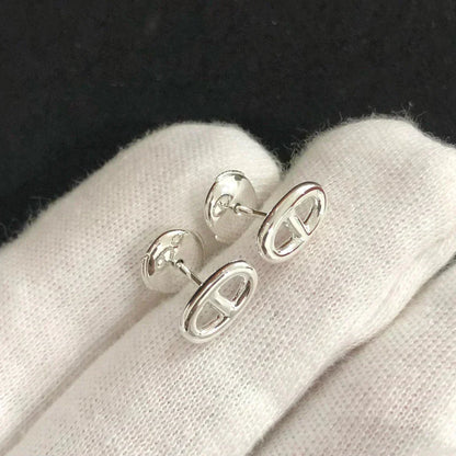 [AURORA]CHAINE SMALL EARRINGS GOLD AND SILVER