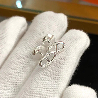 [AURORA]CHAINE SMALL EARRINGS GOLD AND SILVER