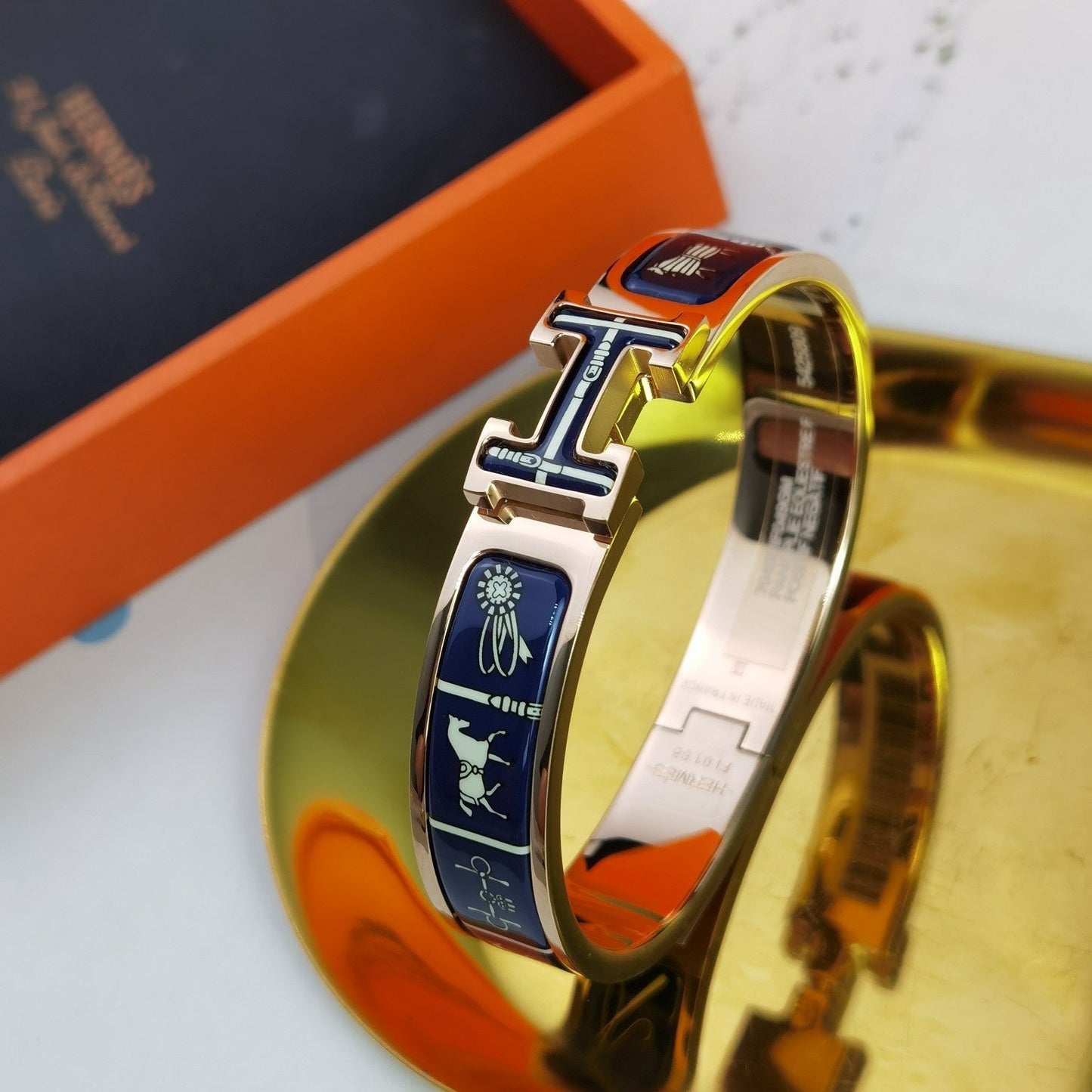 [AURORA]H COUVERTURES DARK BLUE BRACELET