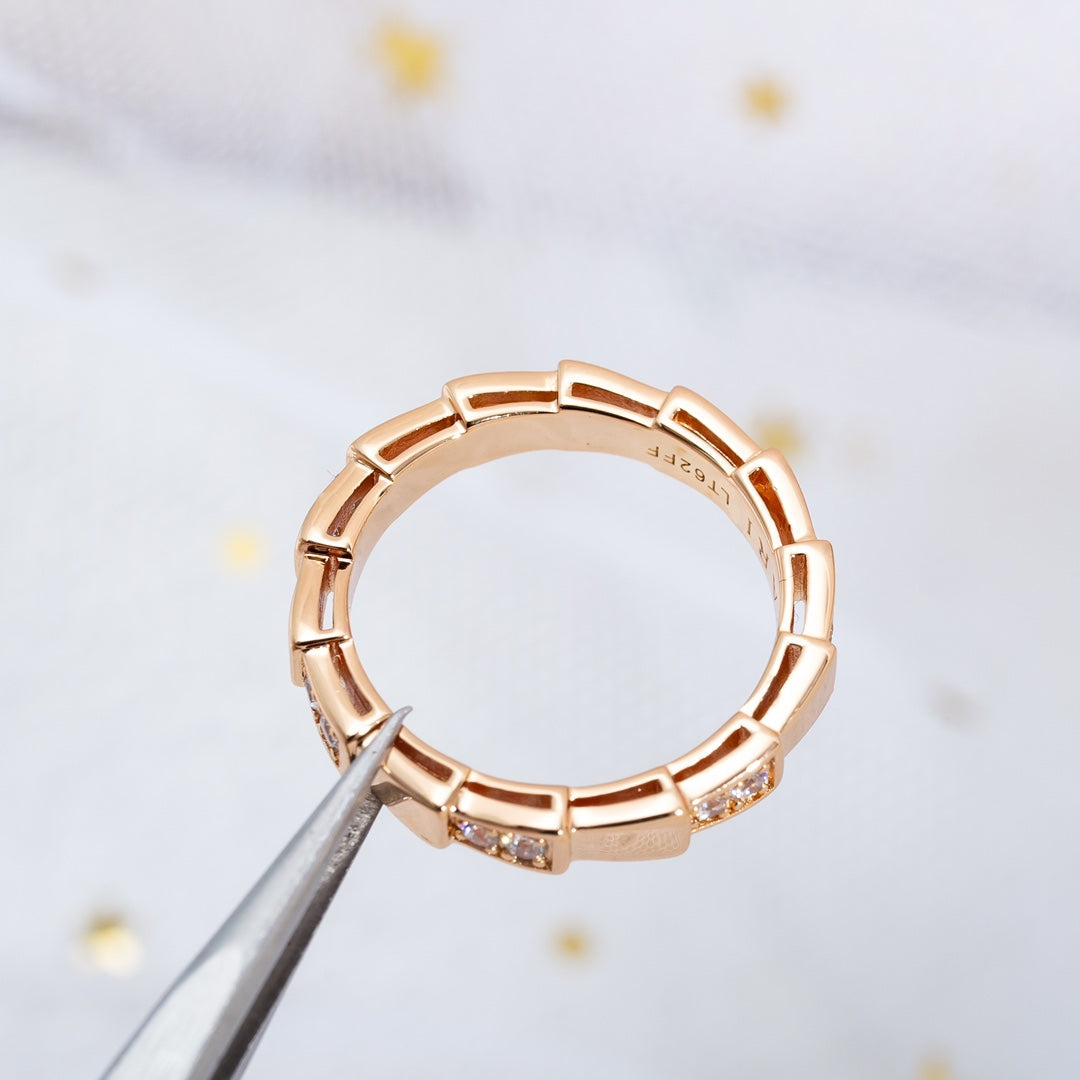 [オーロラ]セルペンティ リング ピンクゴールド 3mm