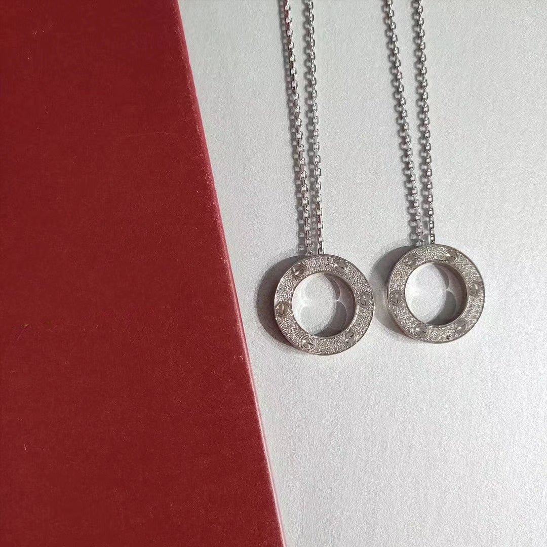 [AURORA]LIEBE HALSKETTE VERSTELLBAR SILBER