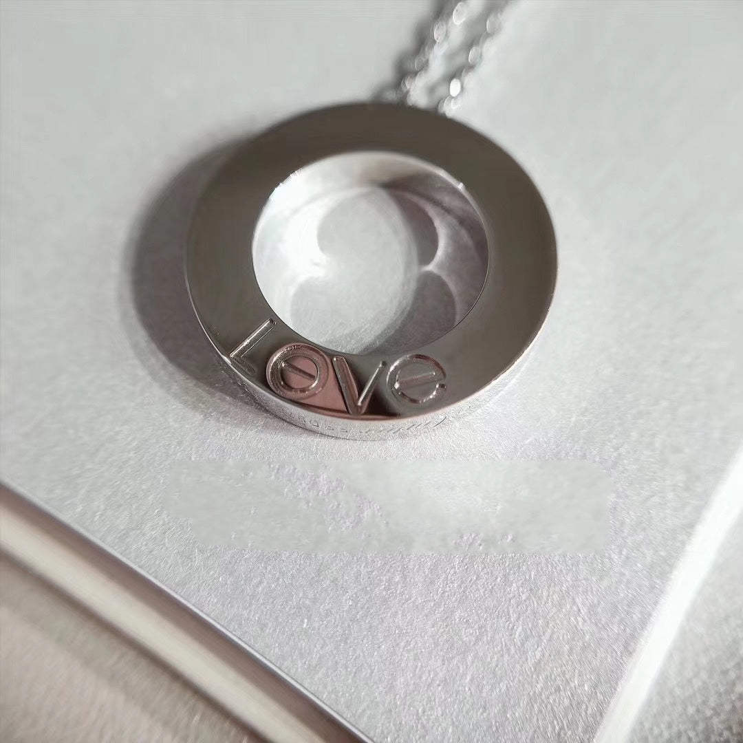 [AURORA]LIEBE HALSKETTE VERSTELLBAR SILBER
