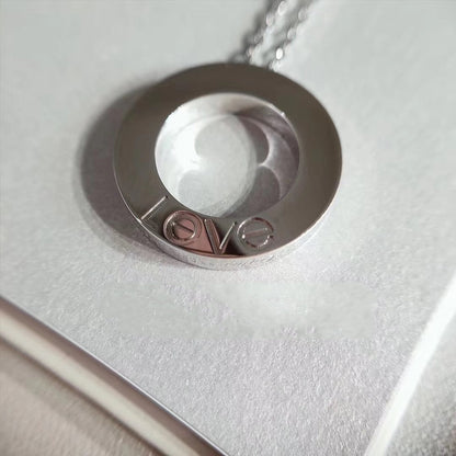 [AURORA]LIEBE HALSKETTE VERSTELLBAR SILBER