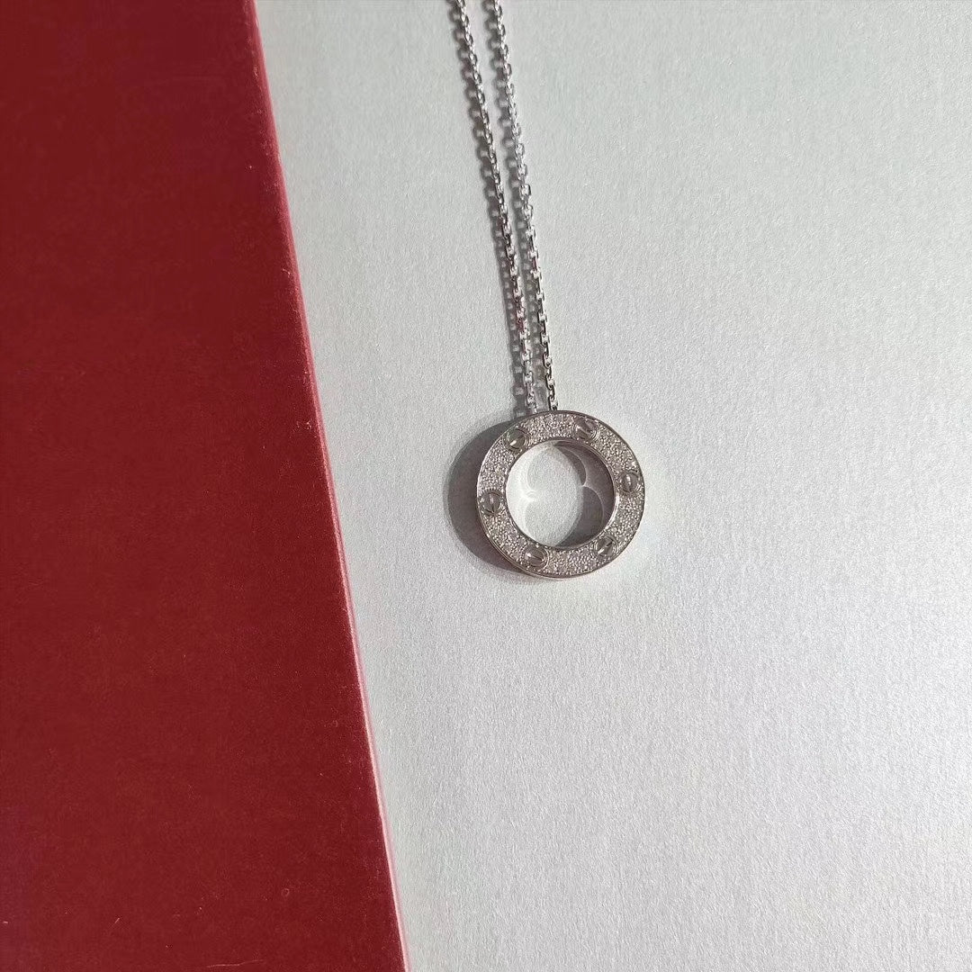 [AURORA]LIEBE HALSKETTE VERSTELLBAR SILBER