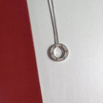 [AURORA]LIEBE HALSKETTE VERSTELLBAR SILBER