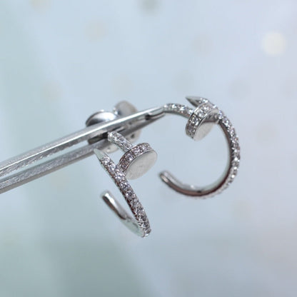 [AURORA]JUSTE EARRINGS 12.75MM SILVER DIAMOND