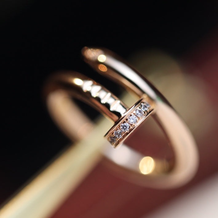 [AURORA]JUSTE RING 2,65 MM ROSA GOLDDIAMANT