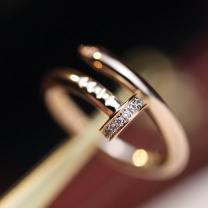 [AURORA]JUSTE RING 2,65 MM ROSA GOLDDIAMANT
