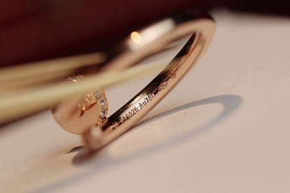 [AURORA]JUSTE RING 2,65 MM ROSA GOLDDIAMANT