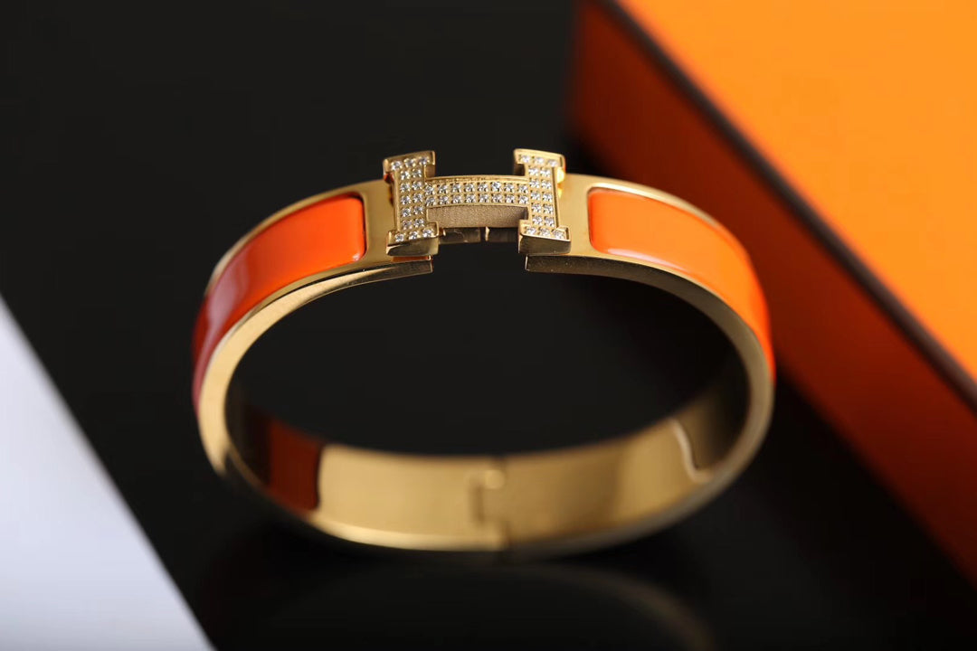 [AURORA]H BRACELET GOLD DIAMOND