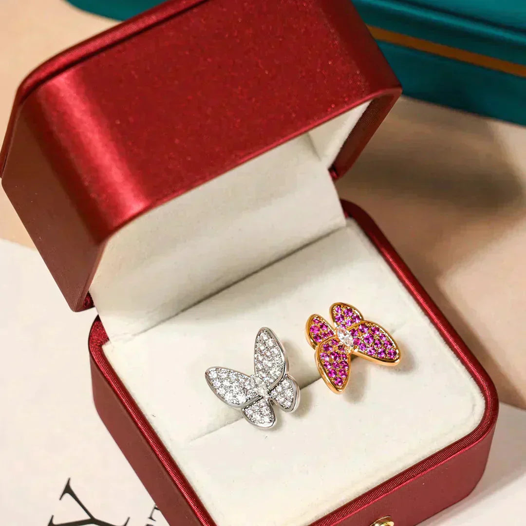 [basloveJW]ZWILLINGS-SCHMETTERLINGS-DIAMANTRING