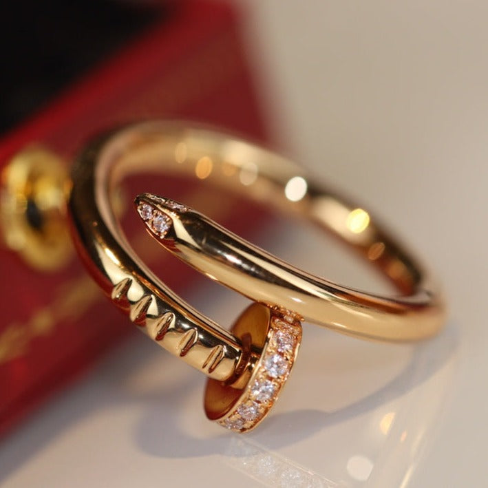 [AURORA]JUSTE RING 2.65MM GOLD DIAMOND