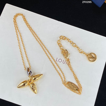[AURORA]LOUISETTE-PEDANT-GOLD-HALSKETTE