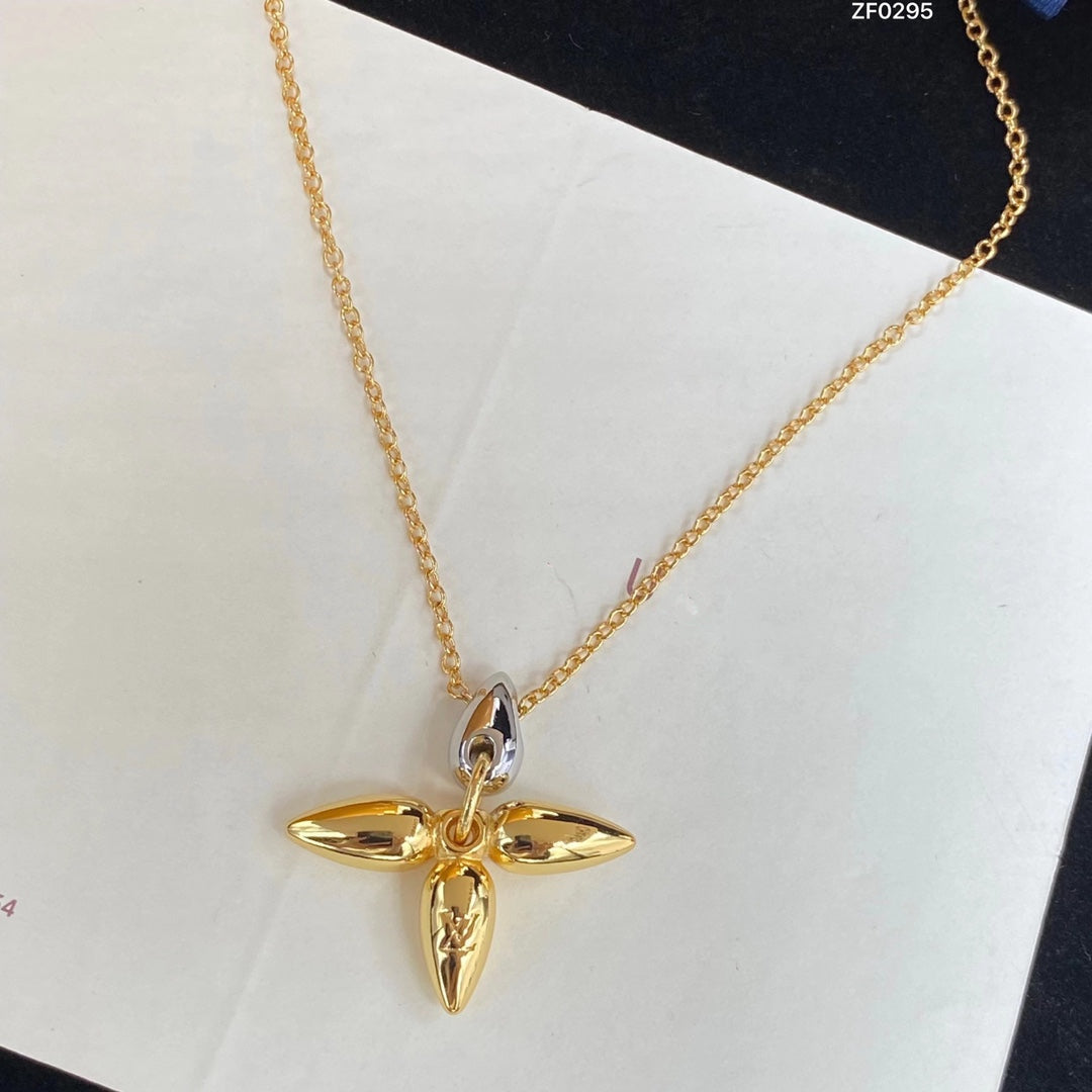 [AURORA]LOUISETTE-PEDANT-GOLD-HALSKETTE