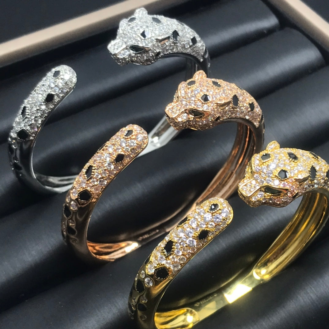 [AURORA]パンテール ビッグブレスレット ダイヤモンド