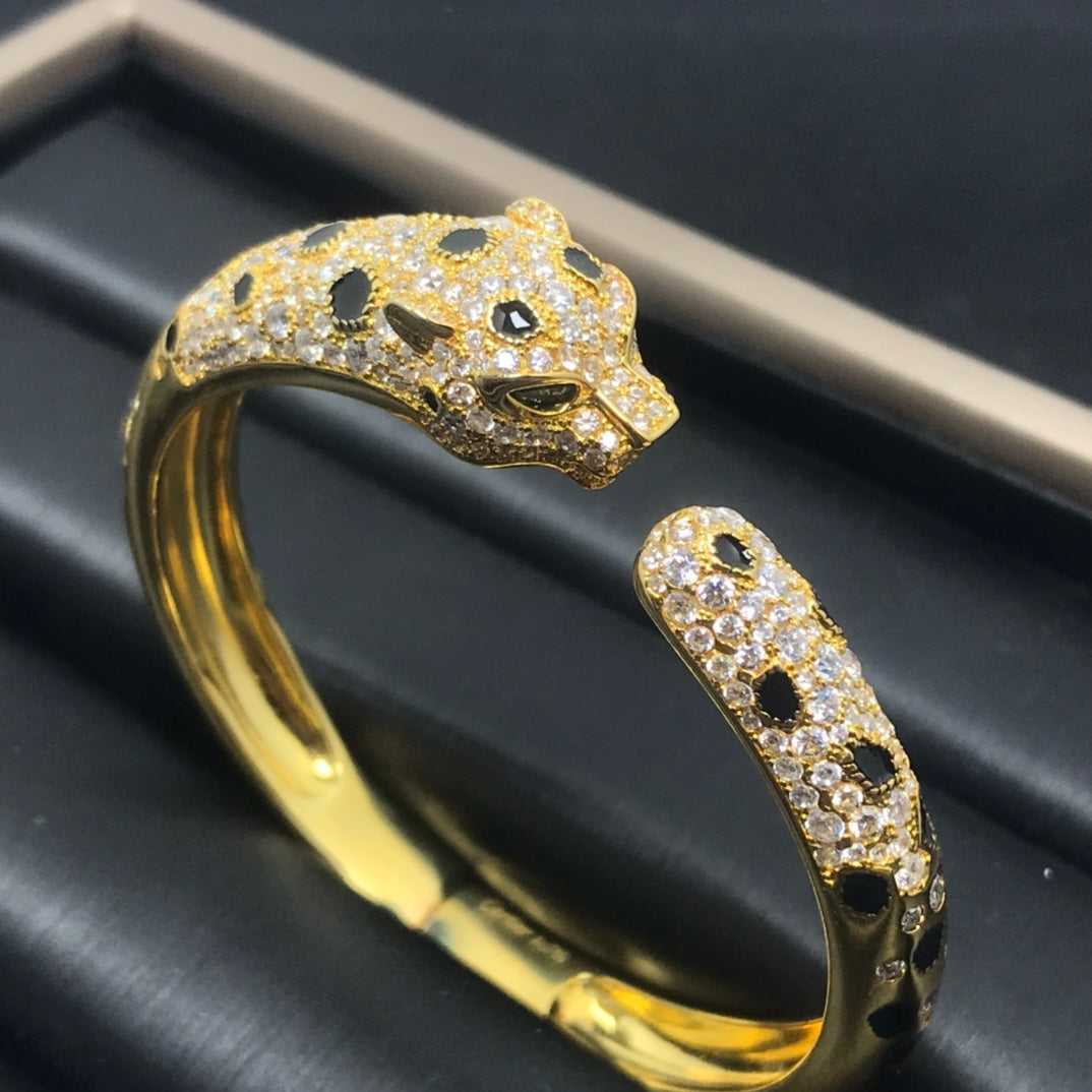 [AURORA]パンテール ビッグブレスレット ダイヤモンド