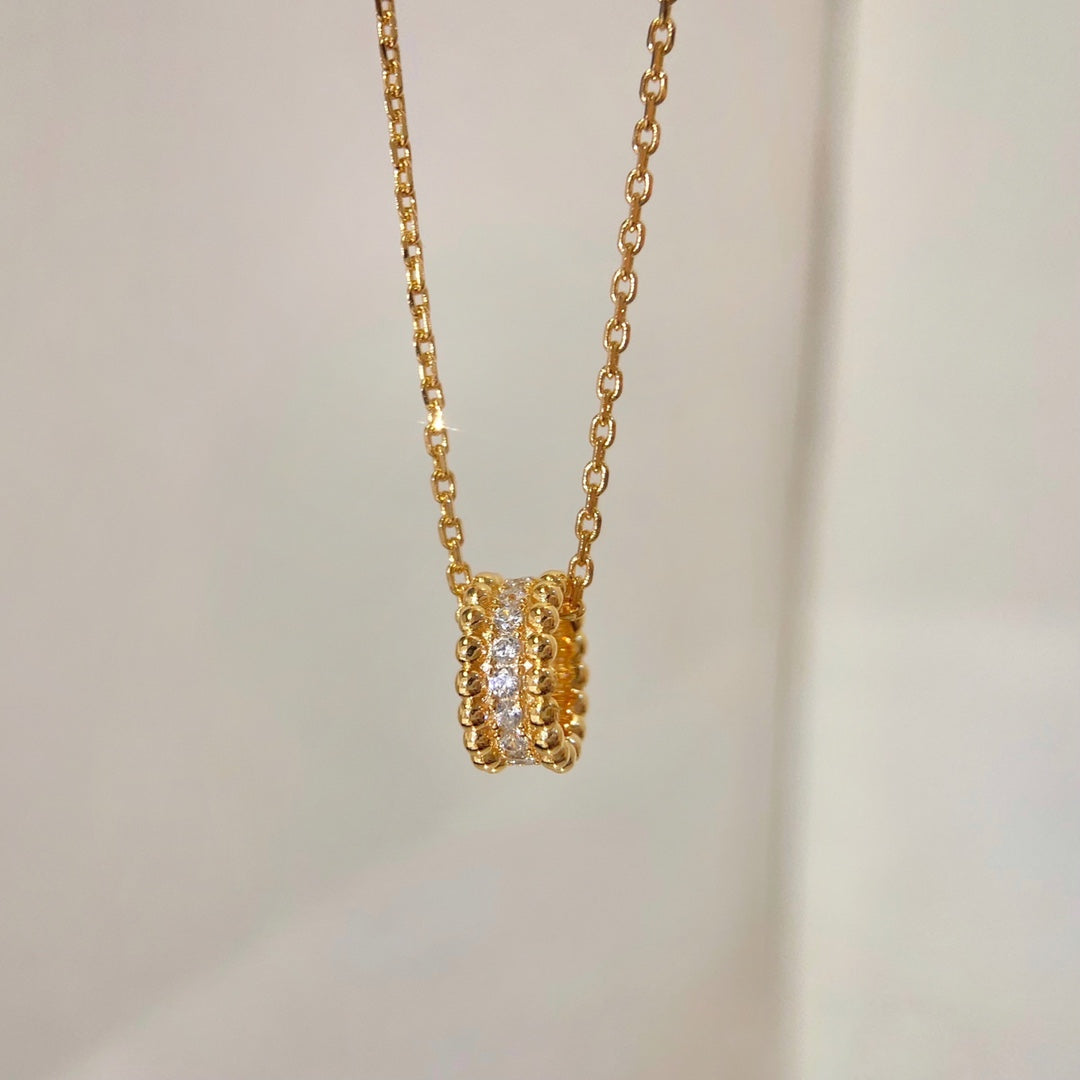 [basloveJW]PERLEE DIAMANT-HALSKETTE 