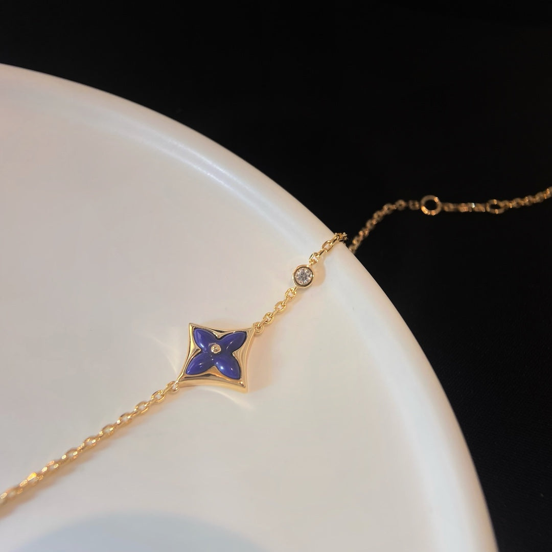 [AURORA]COLOR STAR PINK GOLD DIAMOND BRACELET