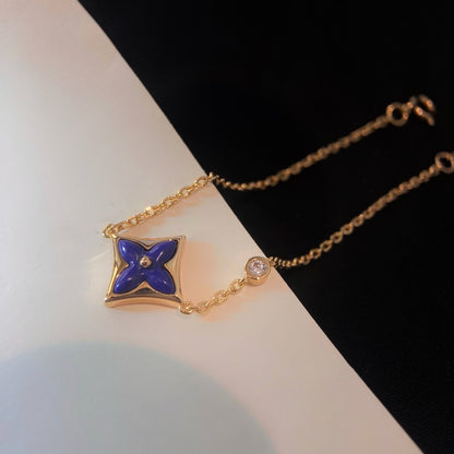 [AURORA]COLOR STAR PINK GOLD DIAMOND BRACELET