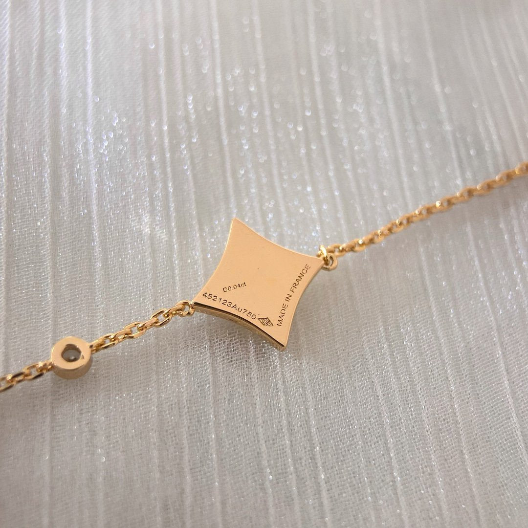 [AURORA]COLOR STAR PINK GOLD DIAMOND BRACELET
