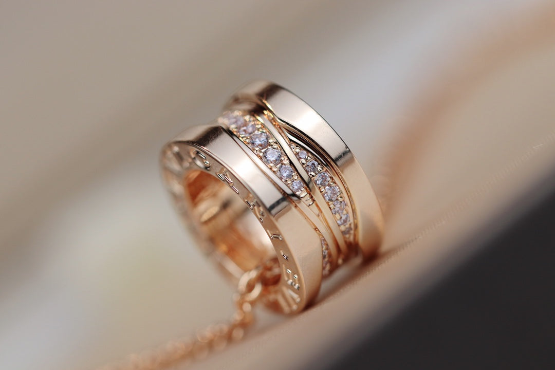 [AURORA]ZERO 1 PINK GOLD DIAMOND NECKLACE