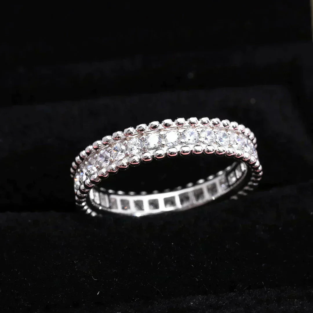 [basloveJW]PERLEE DIAMANT SILBERRING