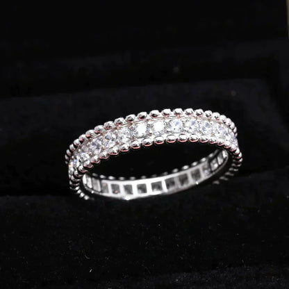 [basloveJW]PERLEE DIAMANT SILBERRING
