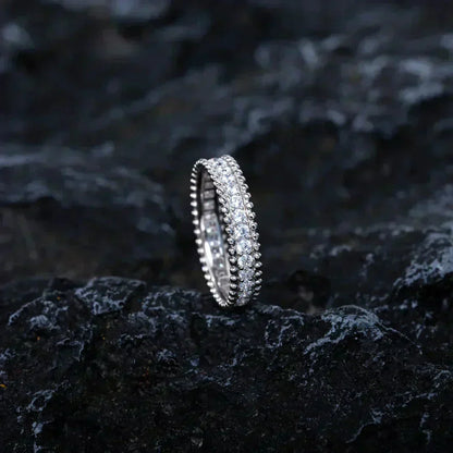[basloveJW]PERLEE DIAMANT SILBERRING