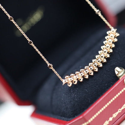 [AURORA]CLASH PINK GOLD NECKLACE